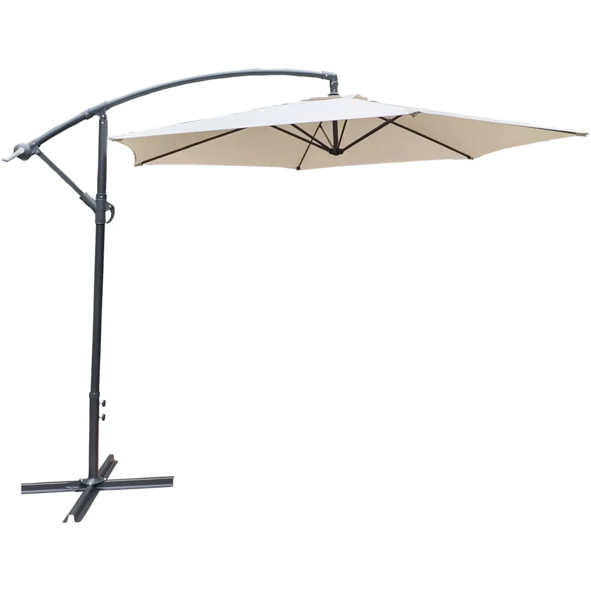 Overhanging Taupe Parasol 3m - Image 1