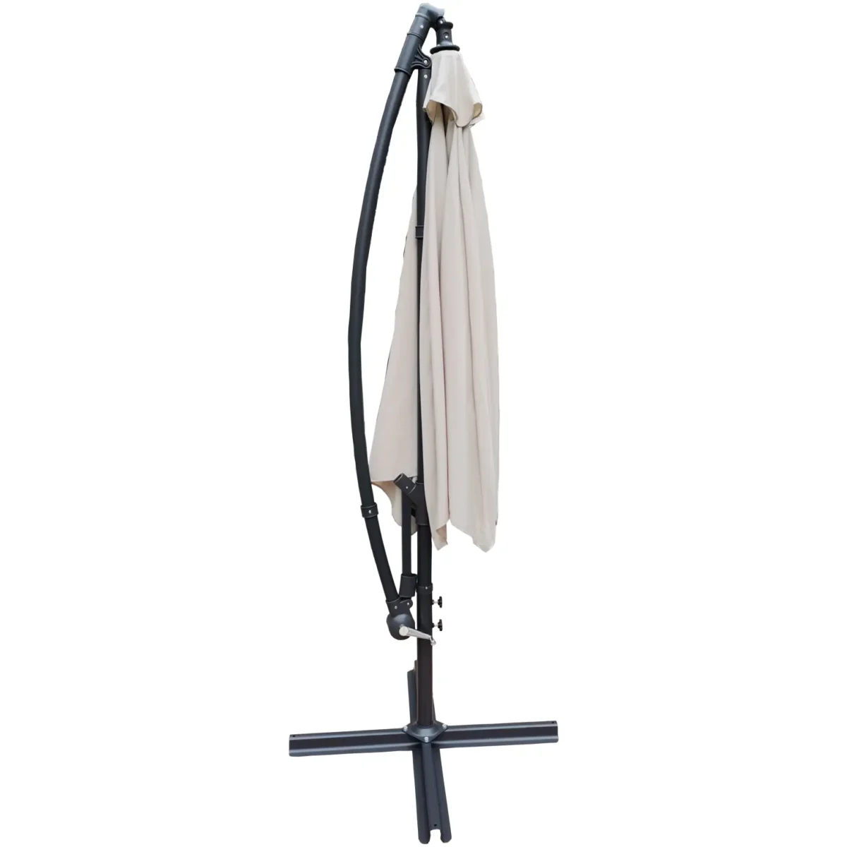 Overhanging Taupe Parasol 3m - Image 2