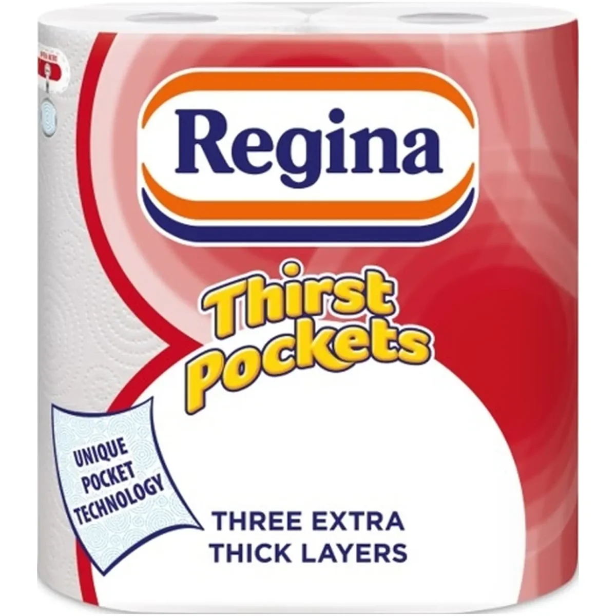 Regina Thirst Pockets Kitchen Roll 2 Pack - Image 1
