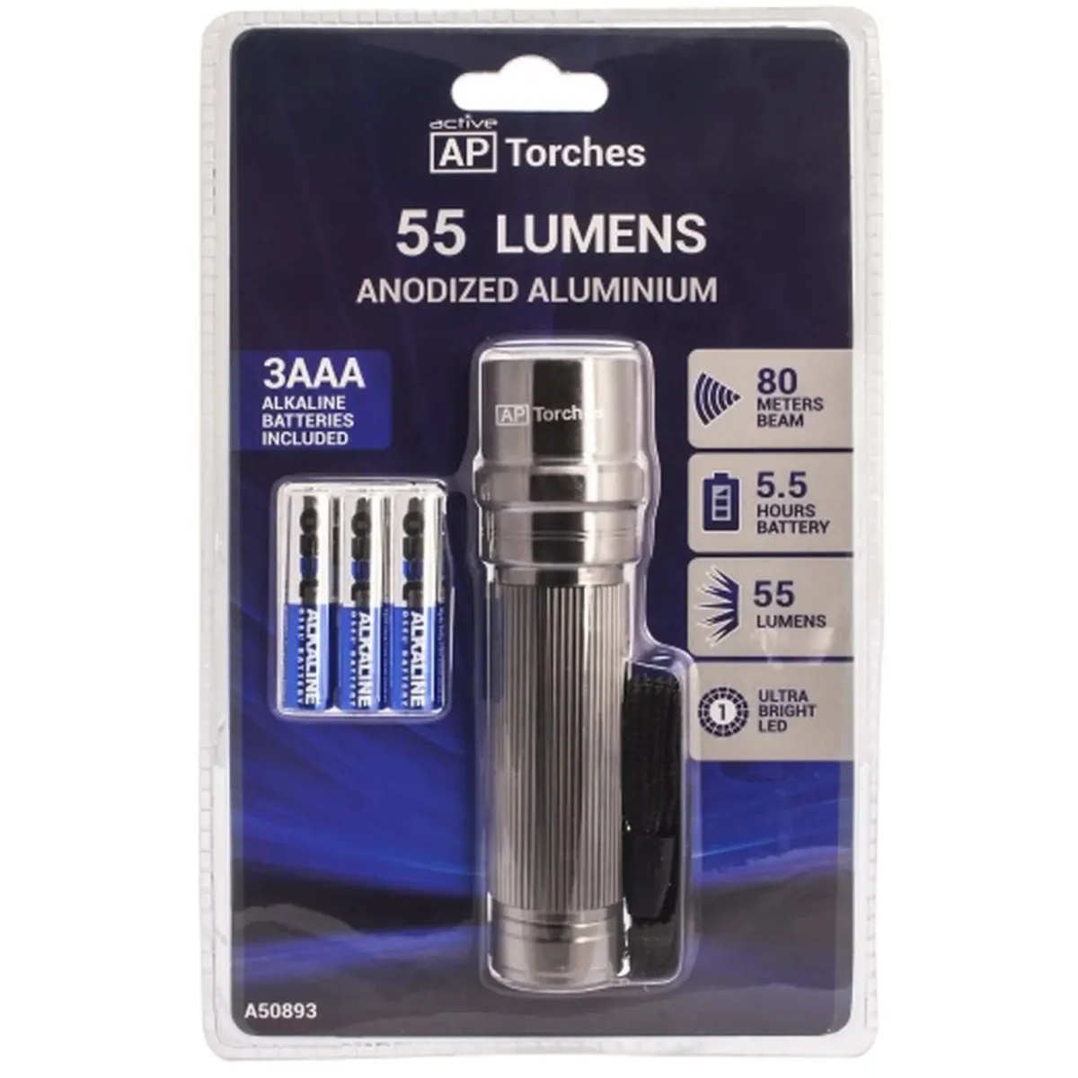 Active LED A50893 Aluminium Torch AAA - Image 2