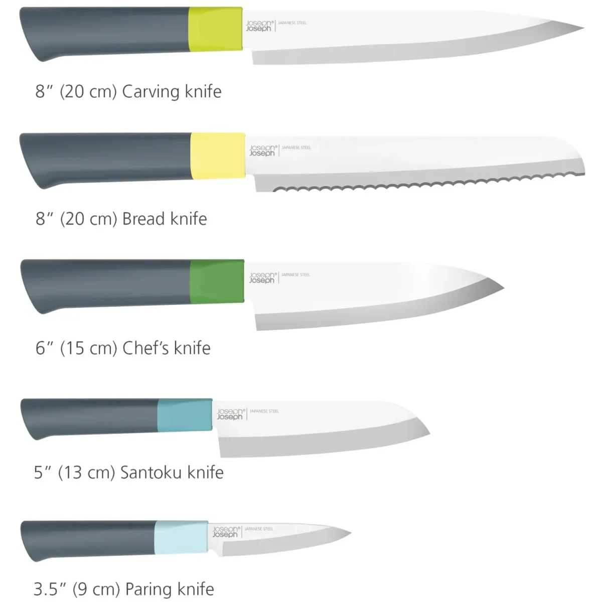 Joseph Joseph Duo 5-Piece Knife Block Set - Image 3