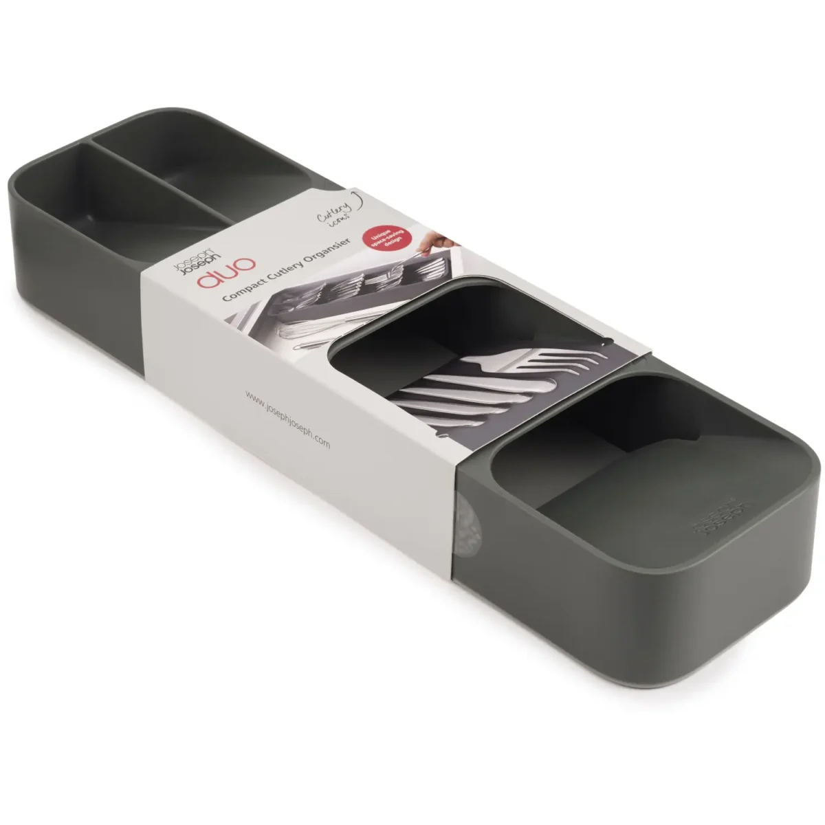 Joseph Joseph Duo In-Drawer Compact Cutlery Organiser - Image 1