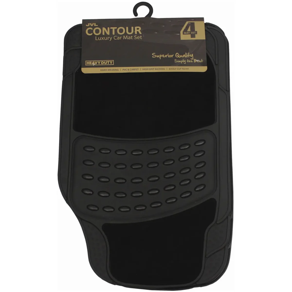 JVL Contour Luxury 4 Piece Car Mat Set - Image 1