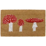 JVL Toad Stool Coir Mat 45x75cm