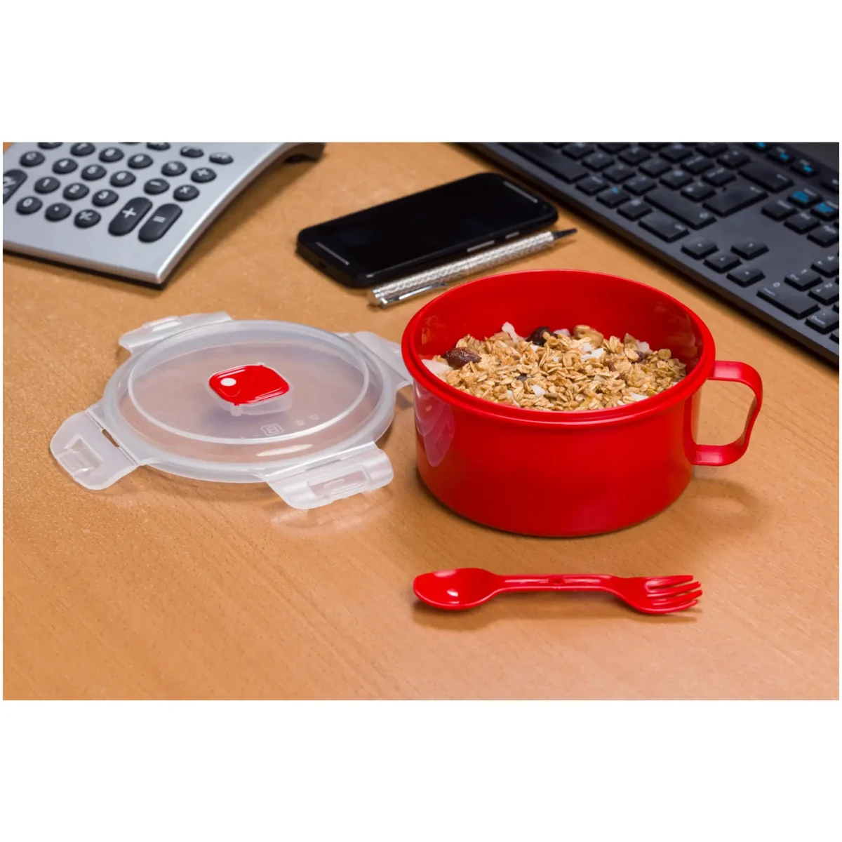Microwave Bowl With Spork - Image 3
