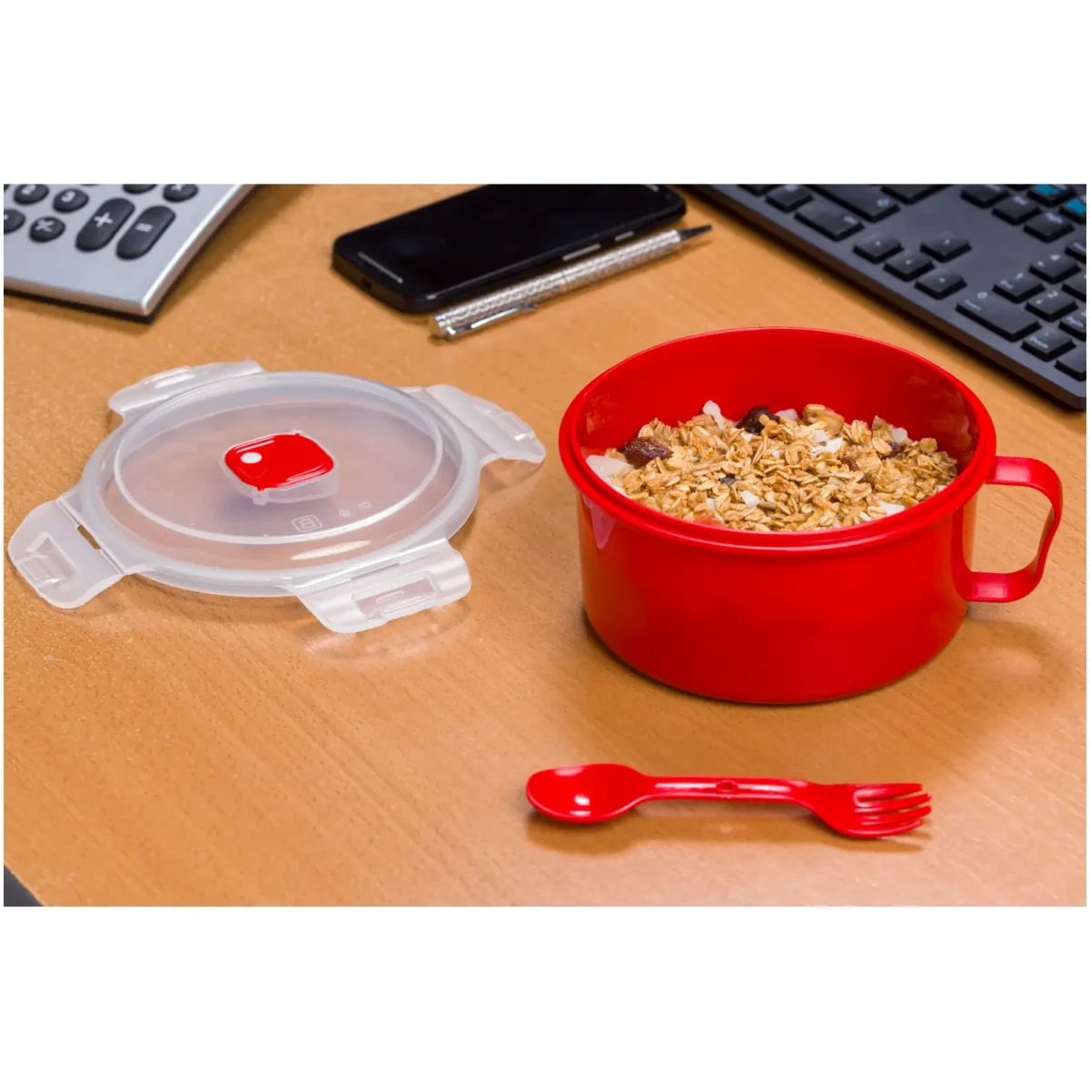 Microwave Bowl With Spork - Image 4