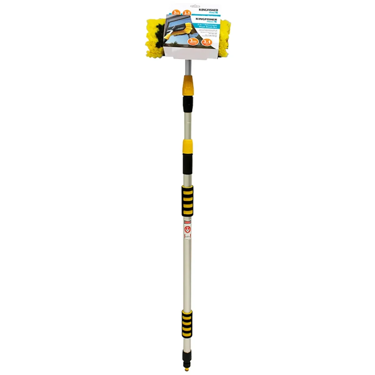 Kingfisher Telescopic Window Cleaning Set Extends To 3 metres
