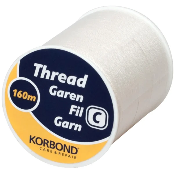 Korbond Polyester Thread Cream 160 meters