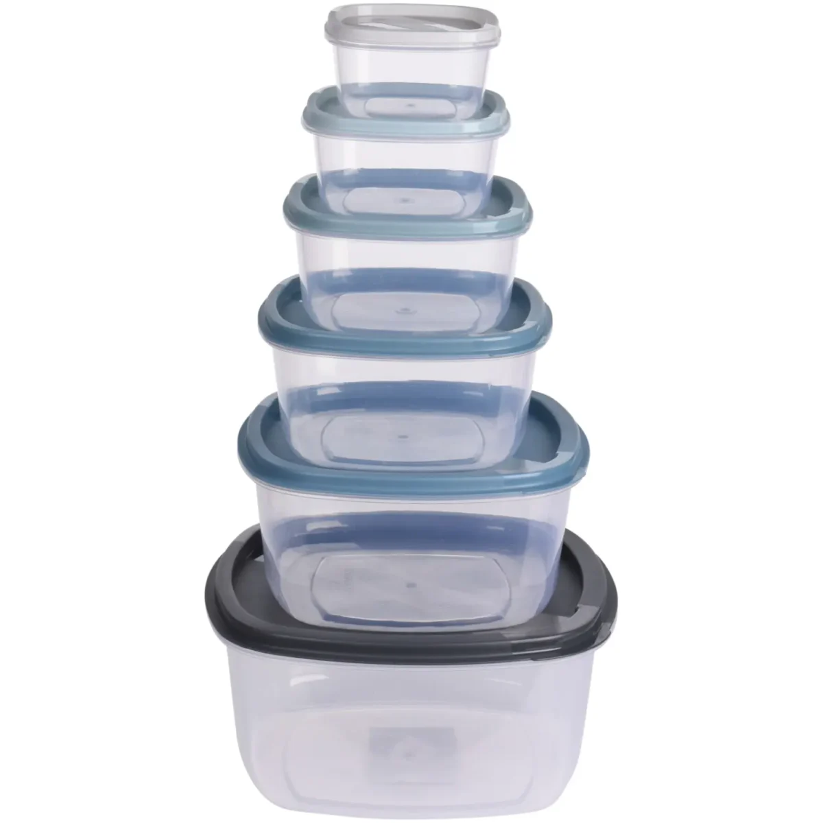 Storage Boxes 6 Pieces with Lid - Image 2