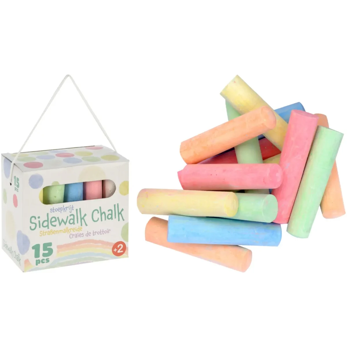 Jumbo Colour Chalk 15Pk - Image 3