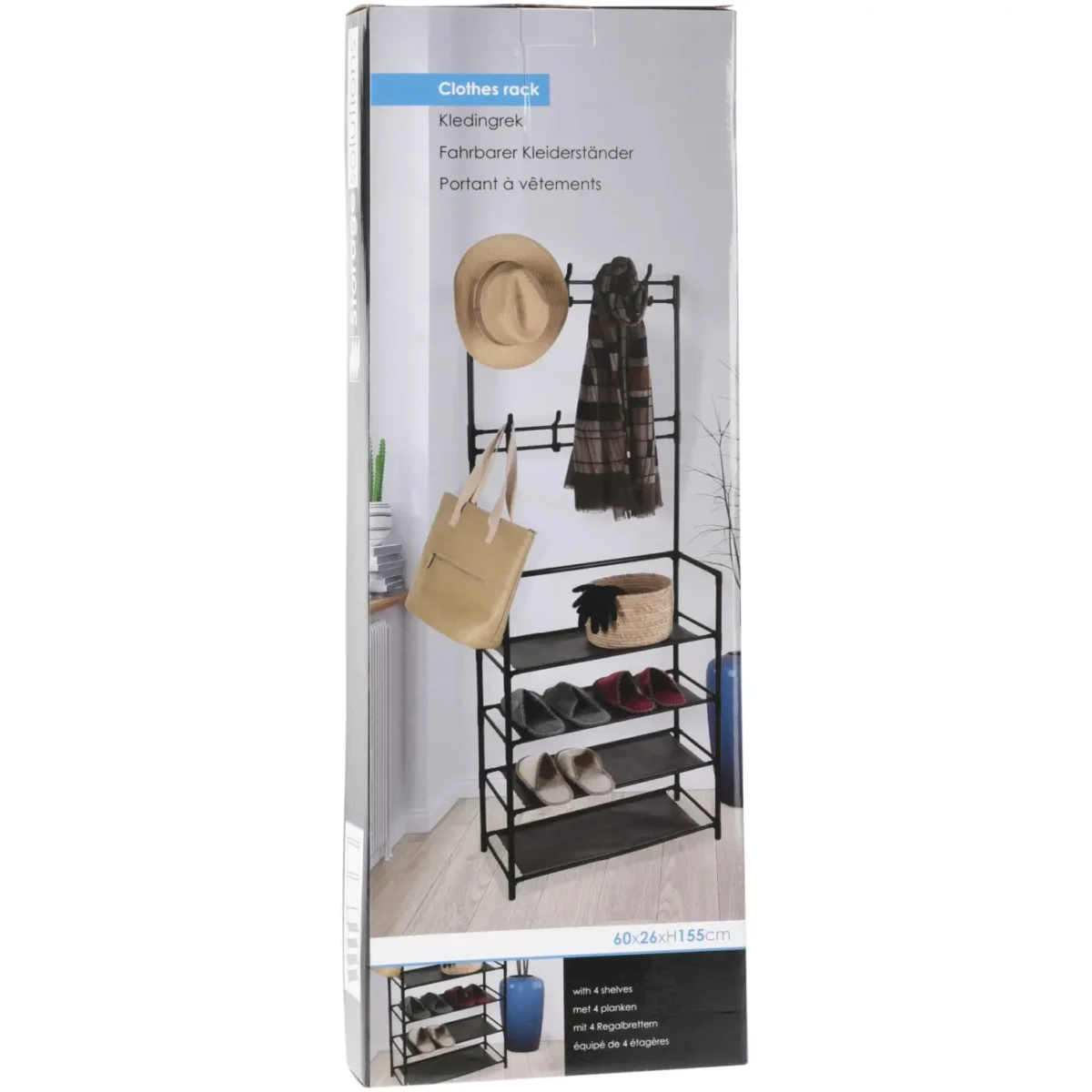 Clothing Rack 60x26x155cm - Image 2