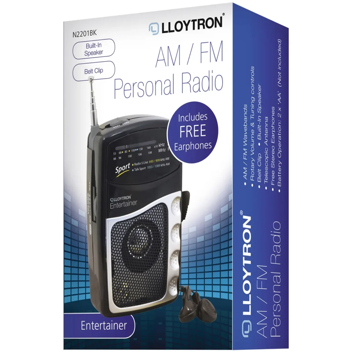 Lloytron AM/FM Portable Radio - Image 2