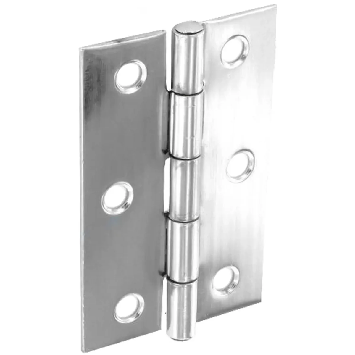 Securit Chrome Butt Hinges 100mm(4") - Image 1