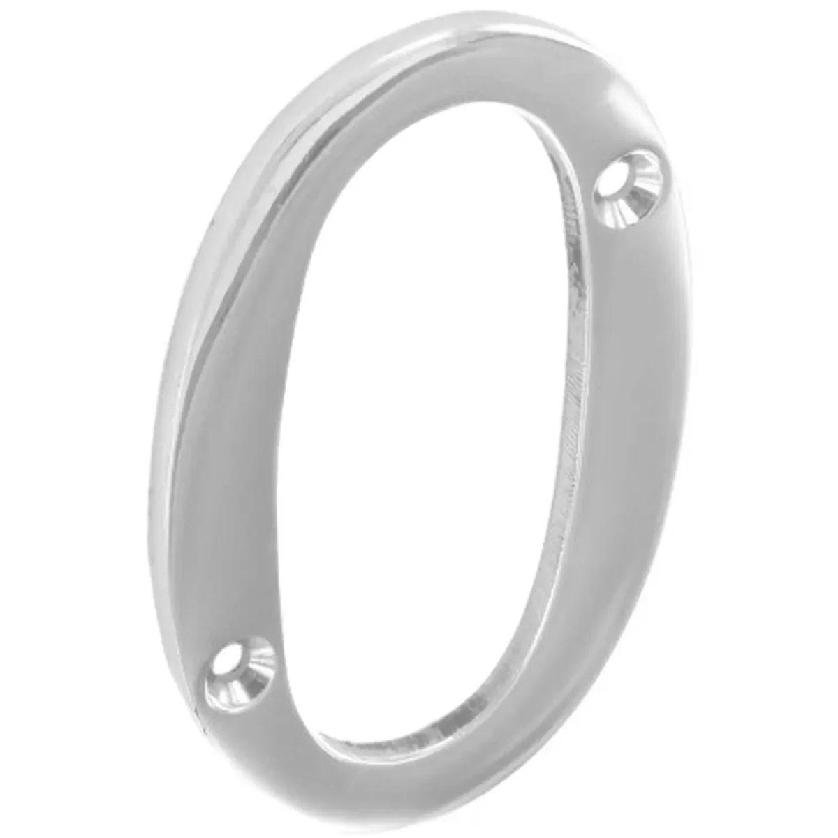 Securit Chrome Numeral 75mm(3inch) No 0 - Image 1