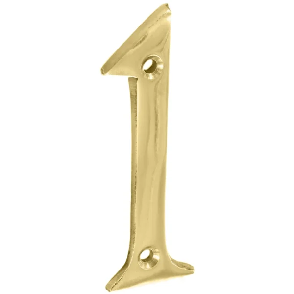 Securit Brass Numeral 75mm(3") No 1