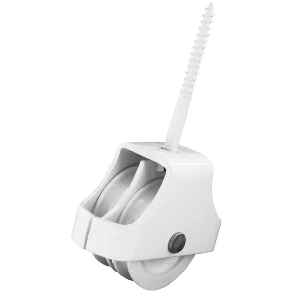 Securit White Double Laundry Pulley