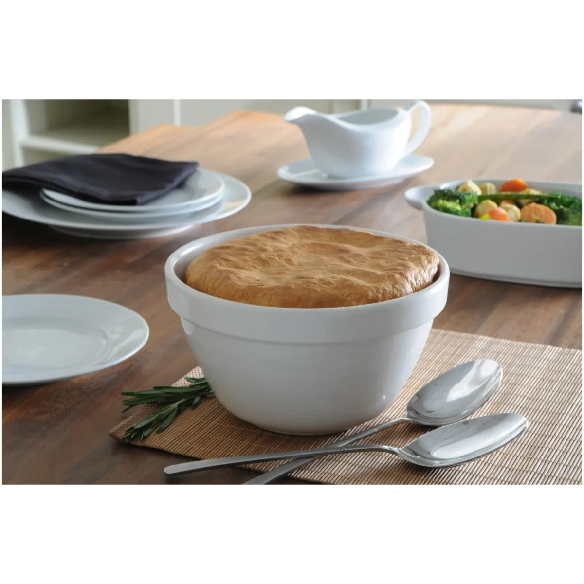 Mason Cash 170mm Pudding Basin White - Image 4