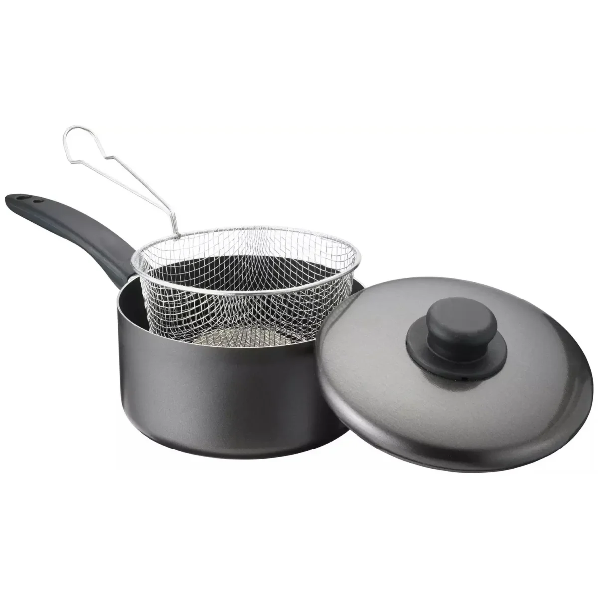 Non Stick Chip Pan & Basket 22cm - Image 1