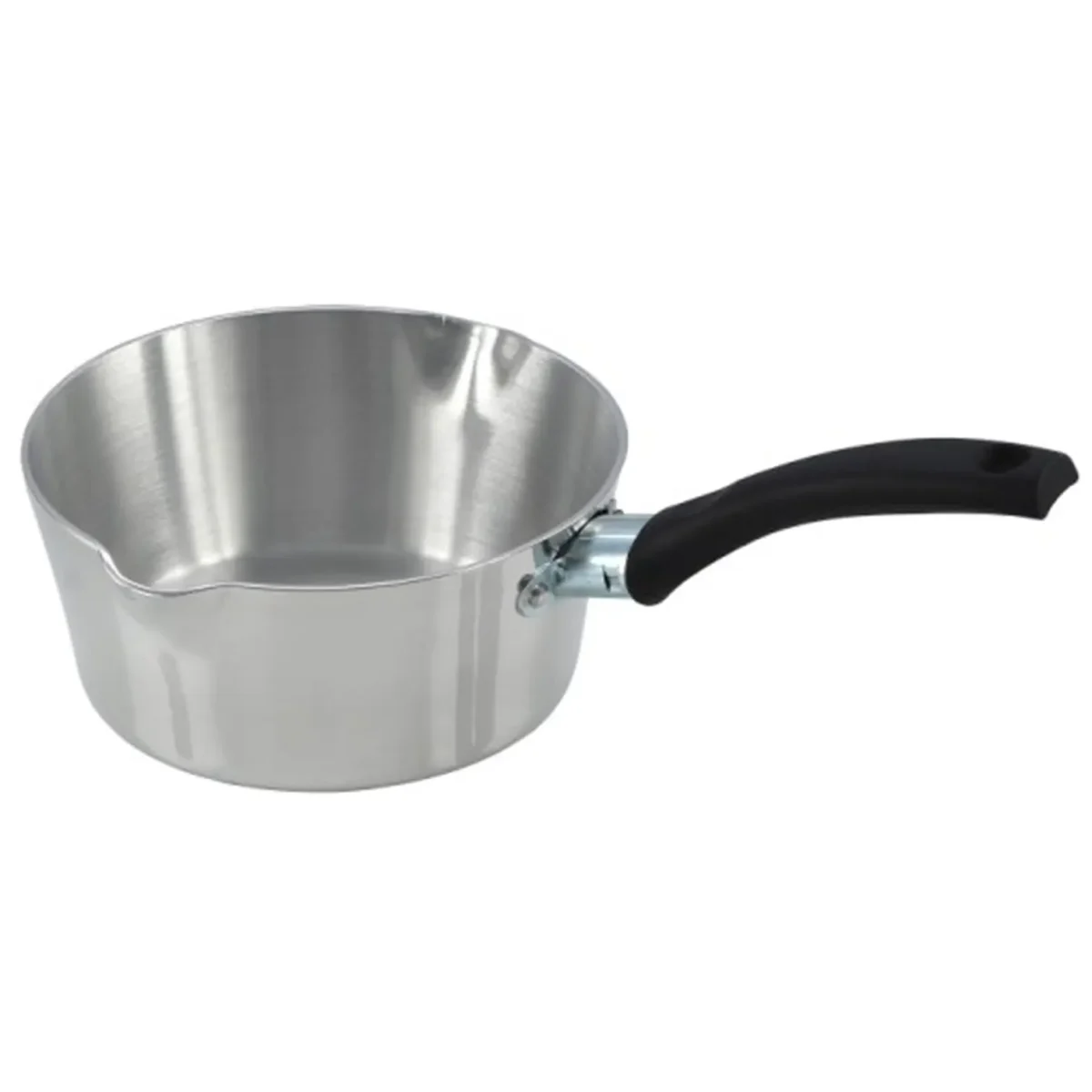 15cm Polished Steel Milk Pan - Image 1