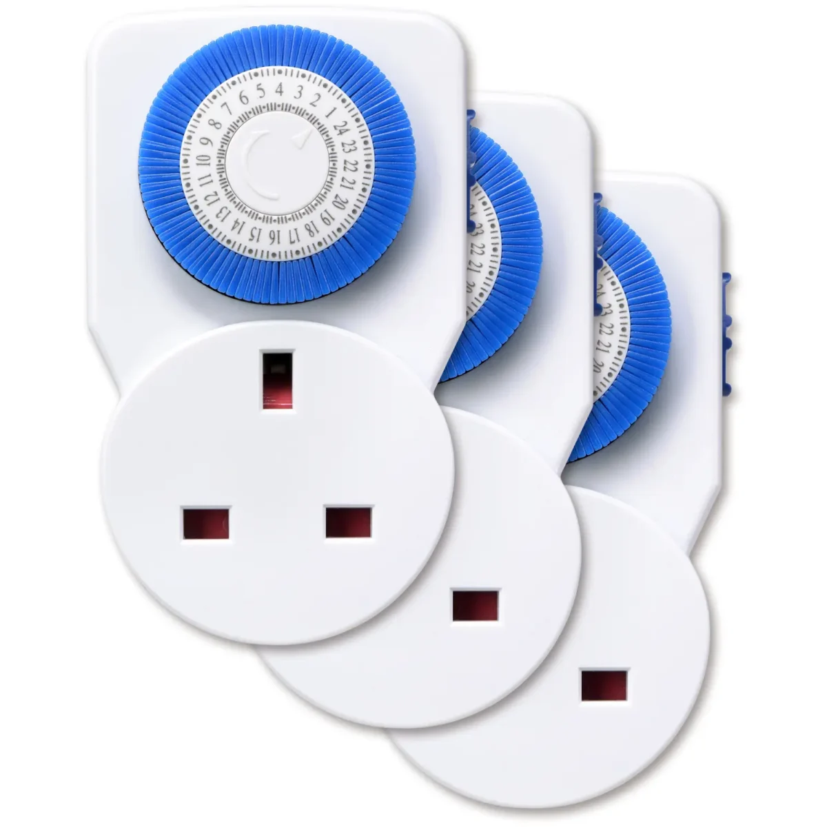 Masterplug 24hr Mechanical Timer 3pk - Image 1