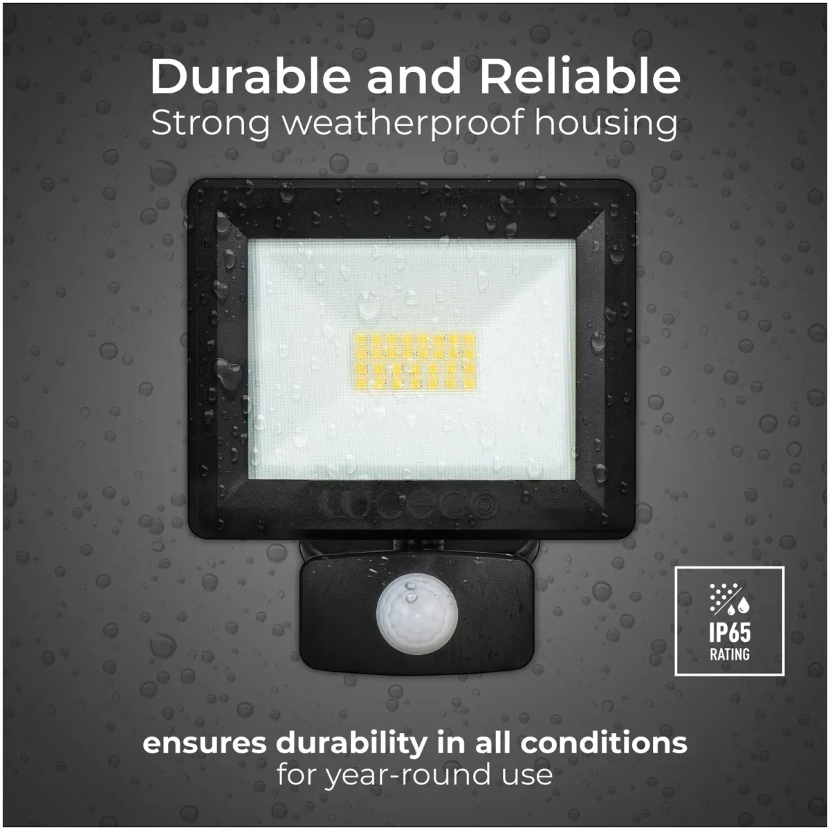 Luceco 20W LED Floodlight With PIR - Image 13
