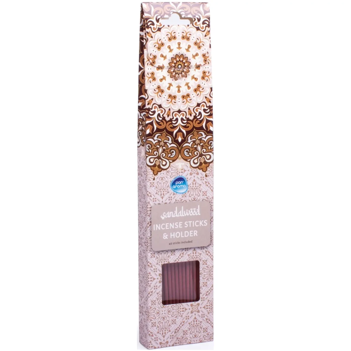Pan Aroma Incense Sticks Sandlewood and Holder 40 Pack - Image 1