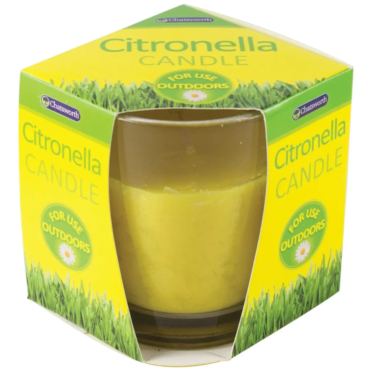 Citronella Glass Candle - Image 1