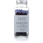 Wax Works Candle Co Safety Matches Black Sticks 75 Pack Long Lasting - Image 2