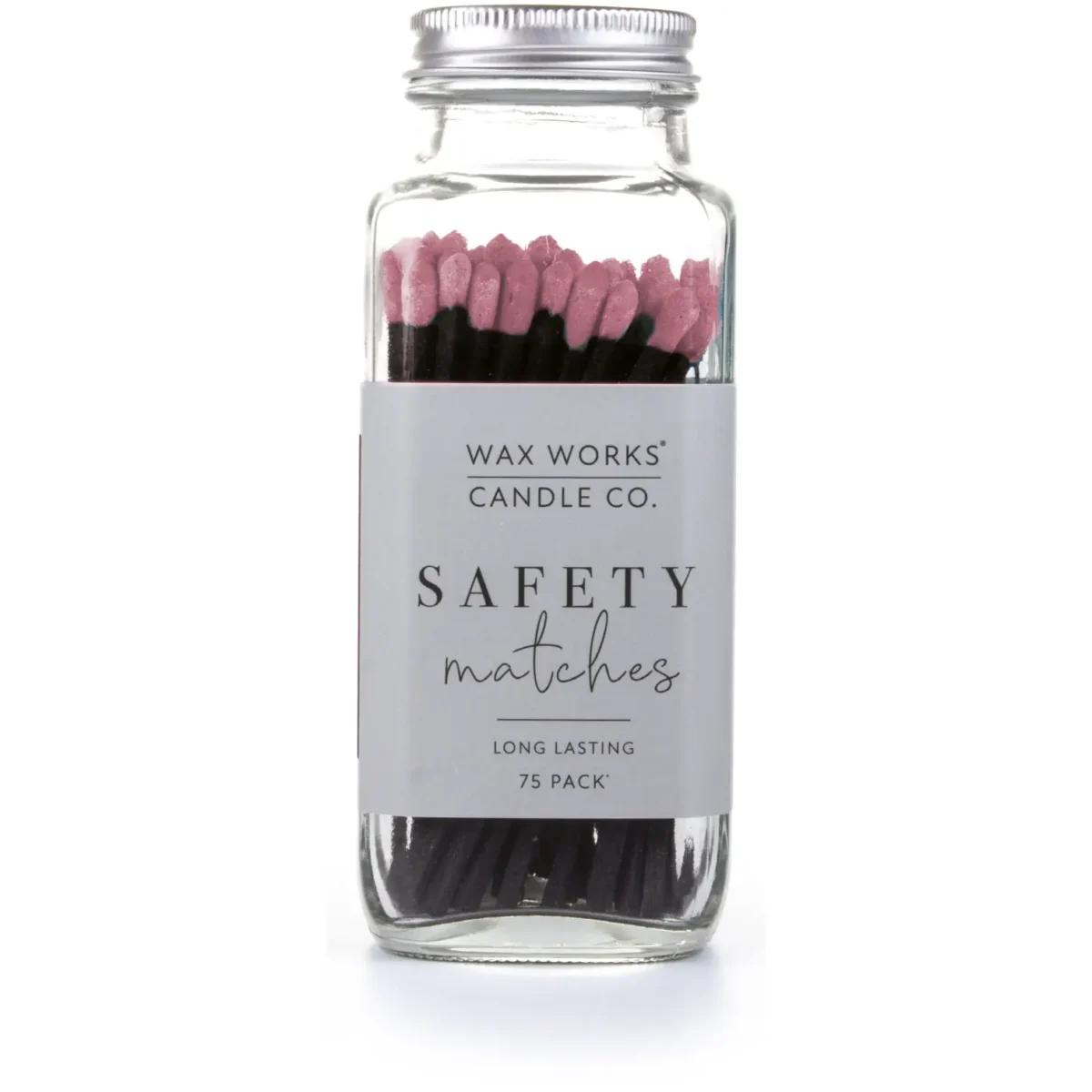 Wax Works Candle Co Safety Matches Black Sticks 75 Pack Long Lasting - Image 3