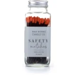 Wax Works Candle Co Safety Matches Black Sticks 75 Pack Long Lasting - Image 4