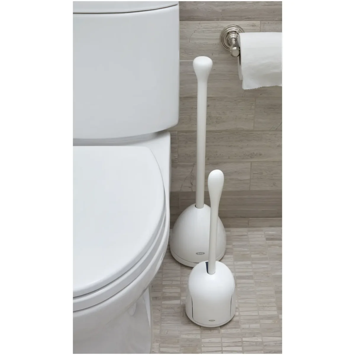 OXO Good Grips Compact Toilet Brush Set White - Image 5