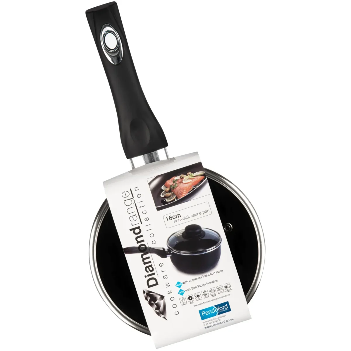 Black Diamond 16cm Saucepan Non Stick - Image 3