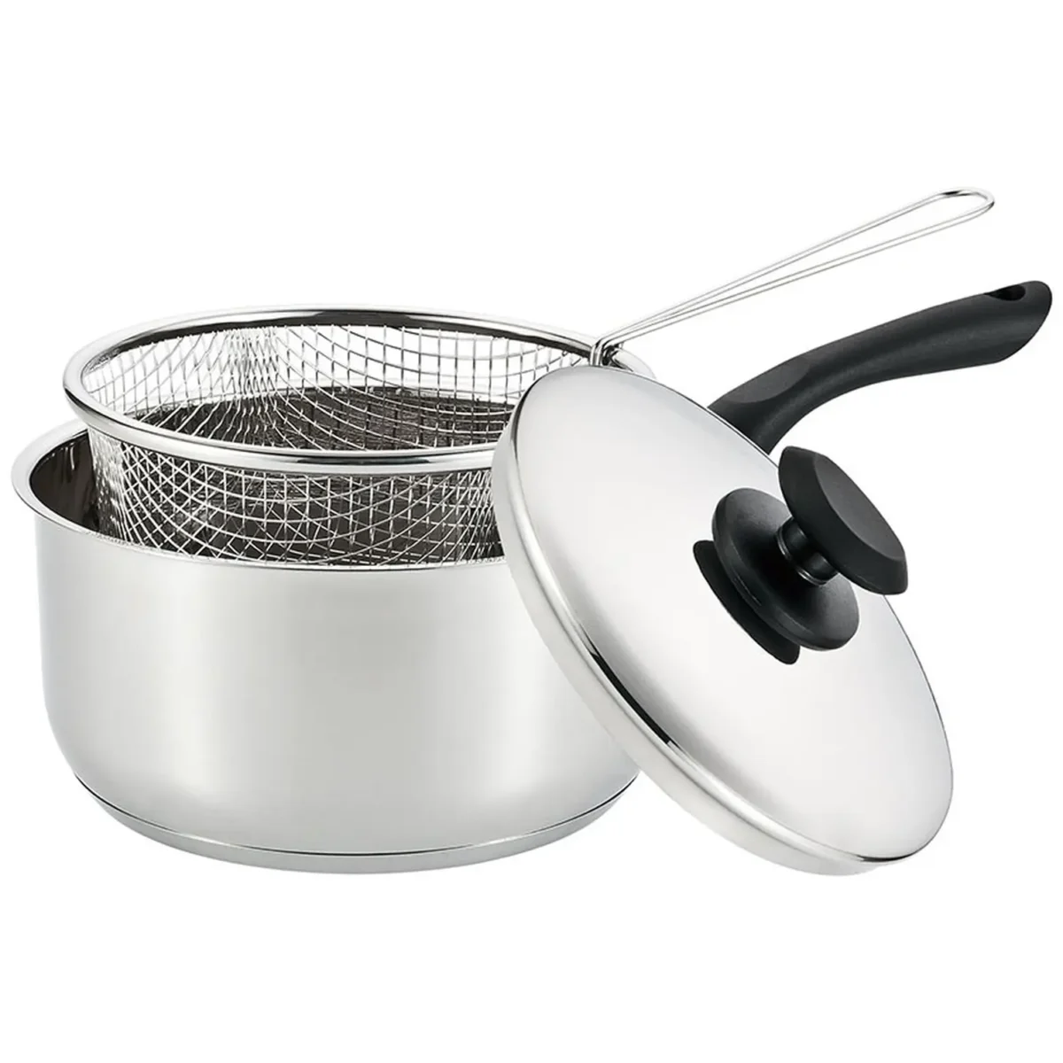 Supreme Stainless Steel Chip Pan Set 22cm - Image 1