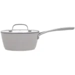 Laura Ashley 16cm Saucepan with Glass Lid Dark Dove Grey
