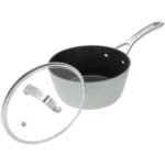 Laura Ashley 18cm Saucepan with Glass Lid Sage Leaf - Image 2