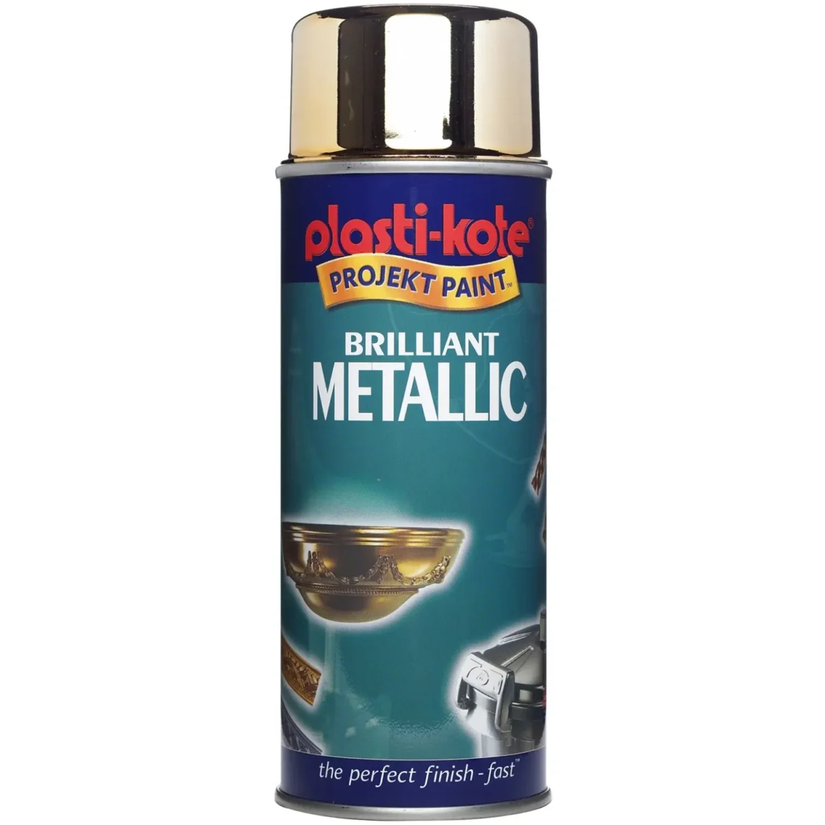 Plastikote Gold Brilliant Metallic Paint - Image 1