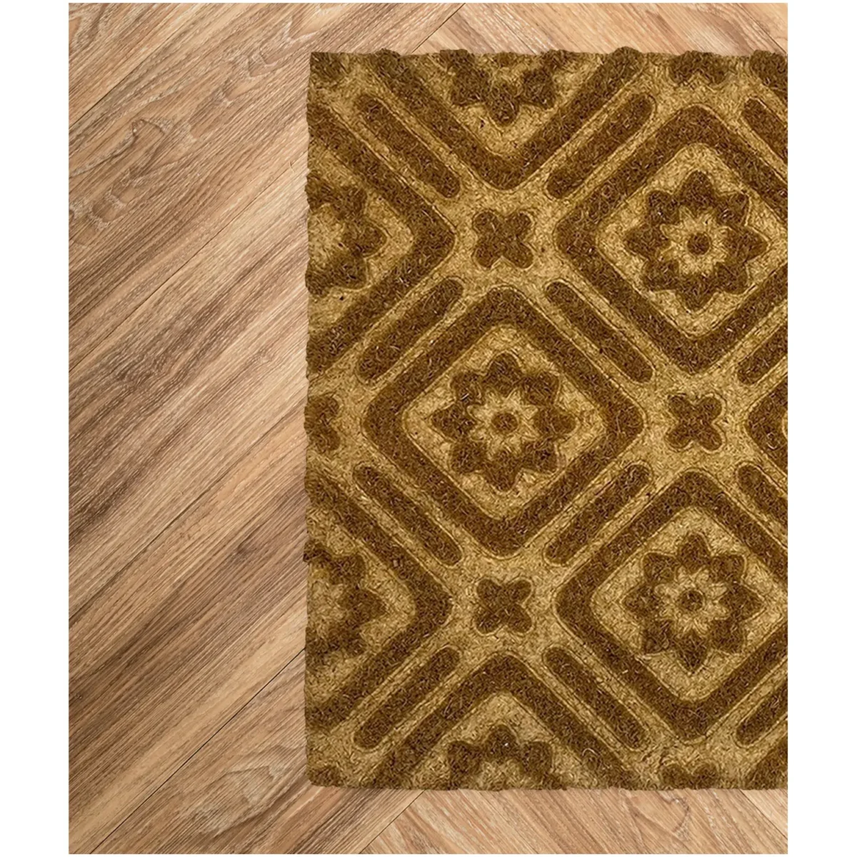 Mighty Mats Designer Collection Embossed Coir Mat Trellis 40x60cm - Image 3