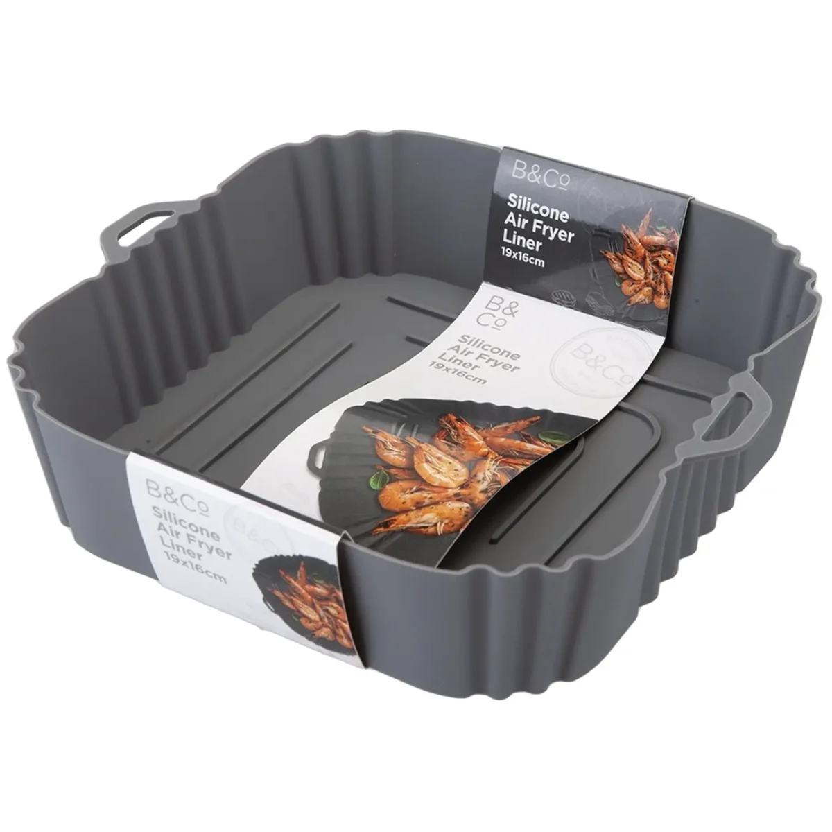 B&Co Silicone Air Fryer Liner 19x16cm - Image 1
