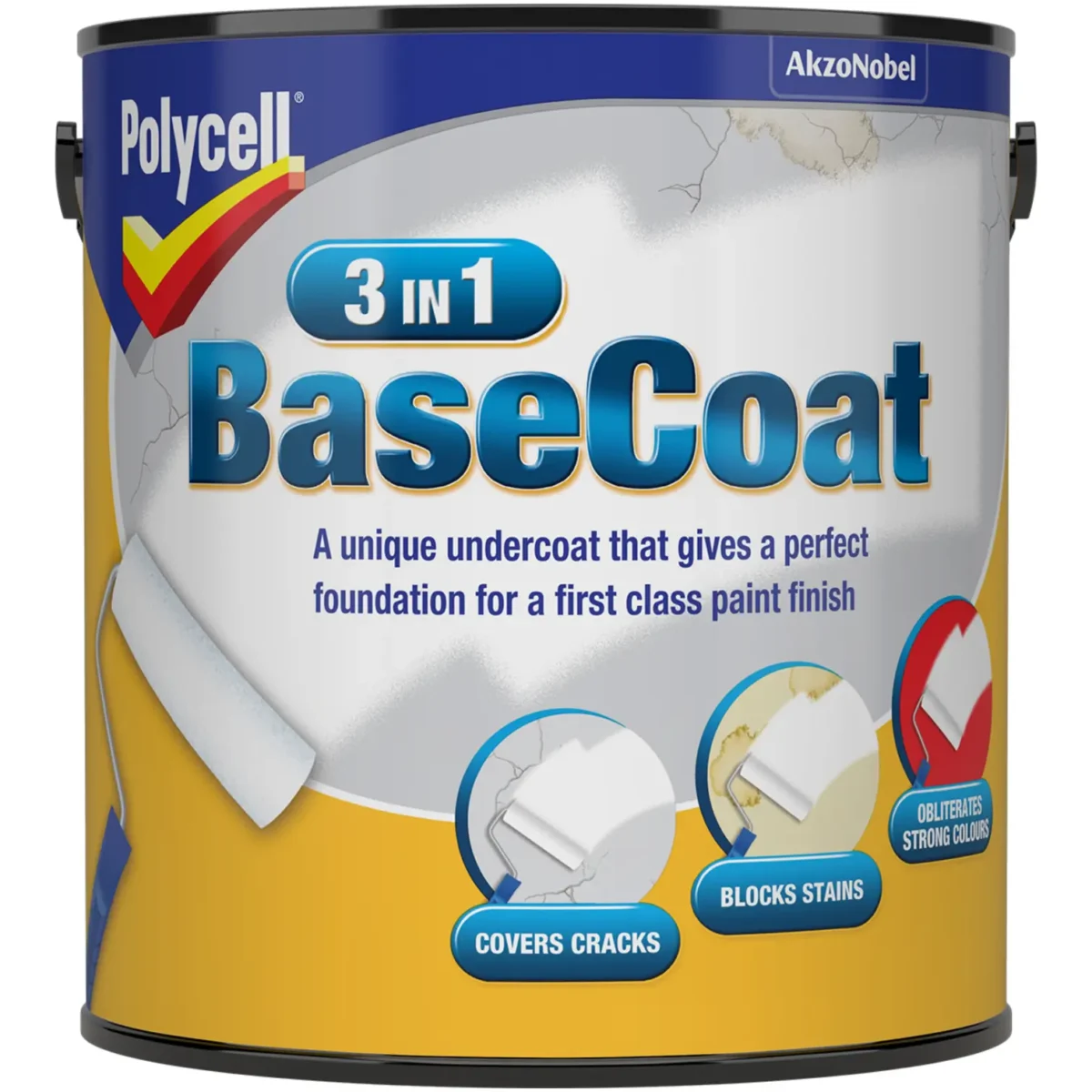 Polycell 3in1 Base Coat 2.5Ltr - Image 1