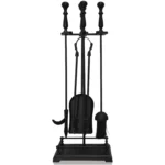 The Fireside Range Gallery Companion Set Black 580mm - Image 2