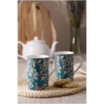 Price & Kensington Hummingbird Fine China Teal Mug - Image 3