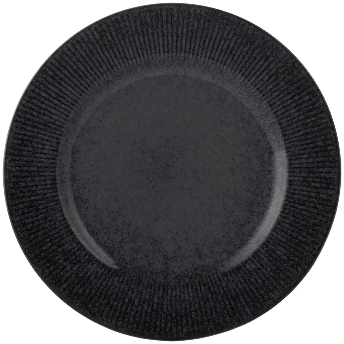 Mason Cash Reactive Linear Black Dinner Plate 27cm - Image 1