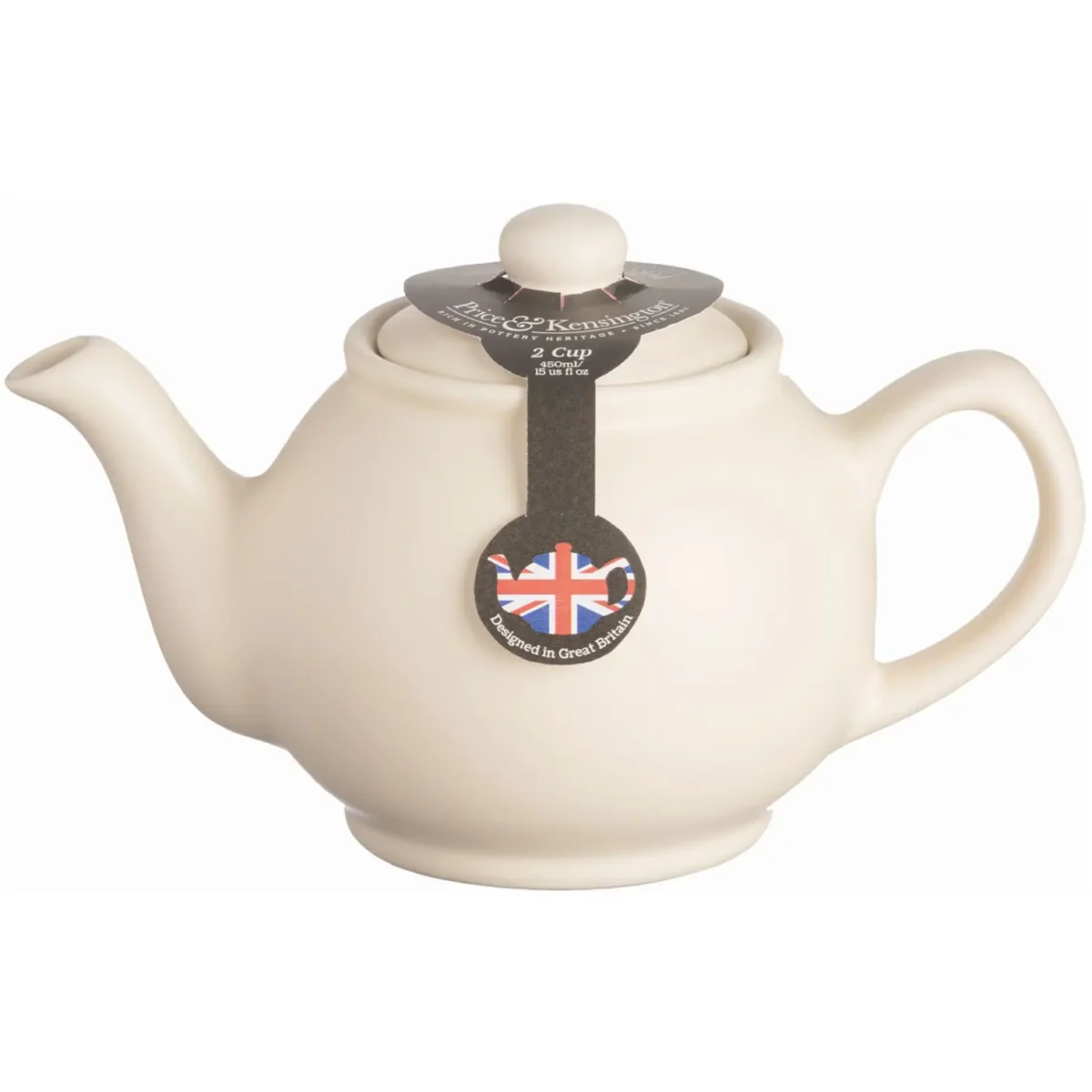 Price & Kensington Matt Cream 2 Cup Teapot - Image 2