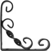 Black 100mm Ornamental Shelf Bracket