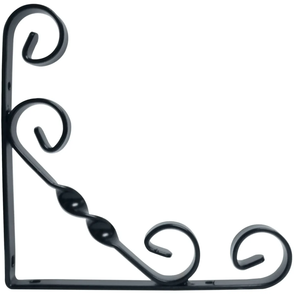 Black 150mm Ornamental Shelf Bracket - Image 1