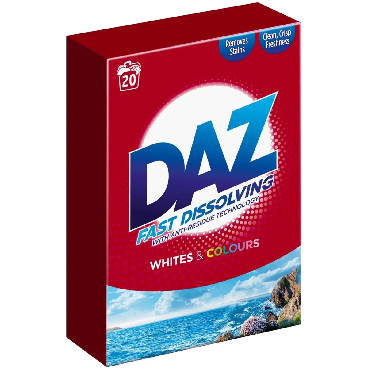 Daz White & Colours Soap Powder 20 Washes - Image 1