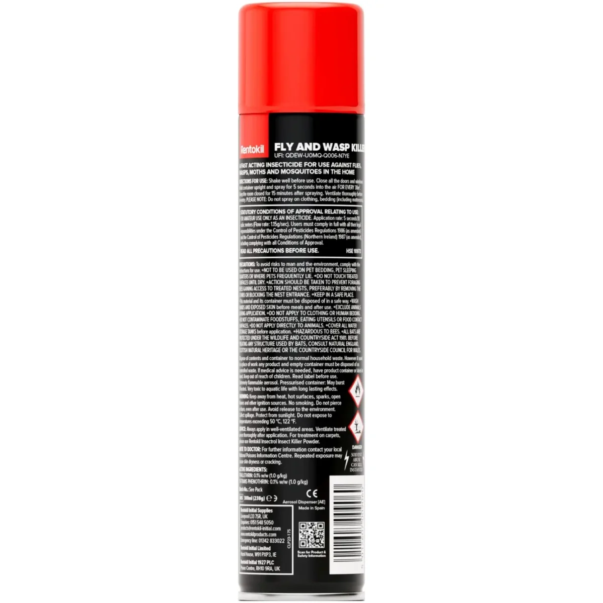 Rentokil Fly & Wasp Killer 300ml - Image 2