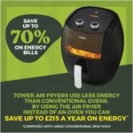 Tower 7Ltr Vizion Air Fryer - Image 6