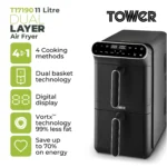 Tower Vortex Double Stack AirFryer 11 Litre Capacity - Image 9