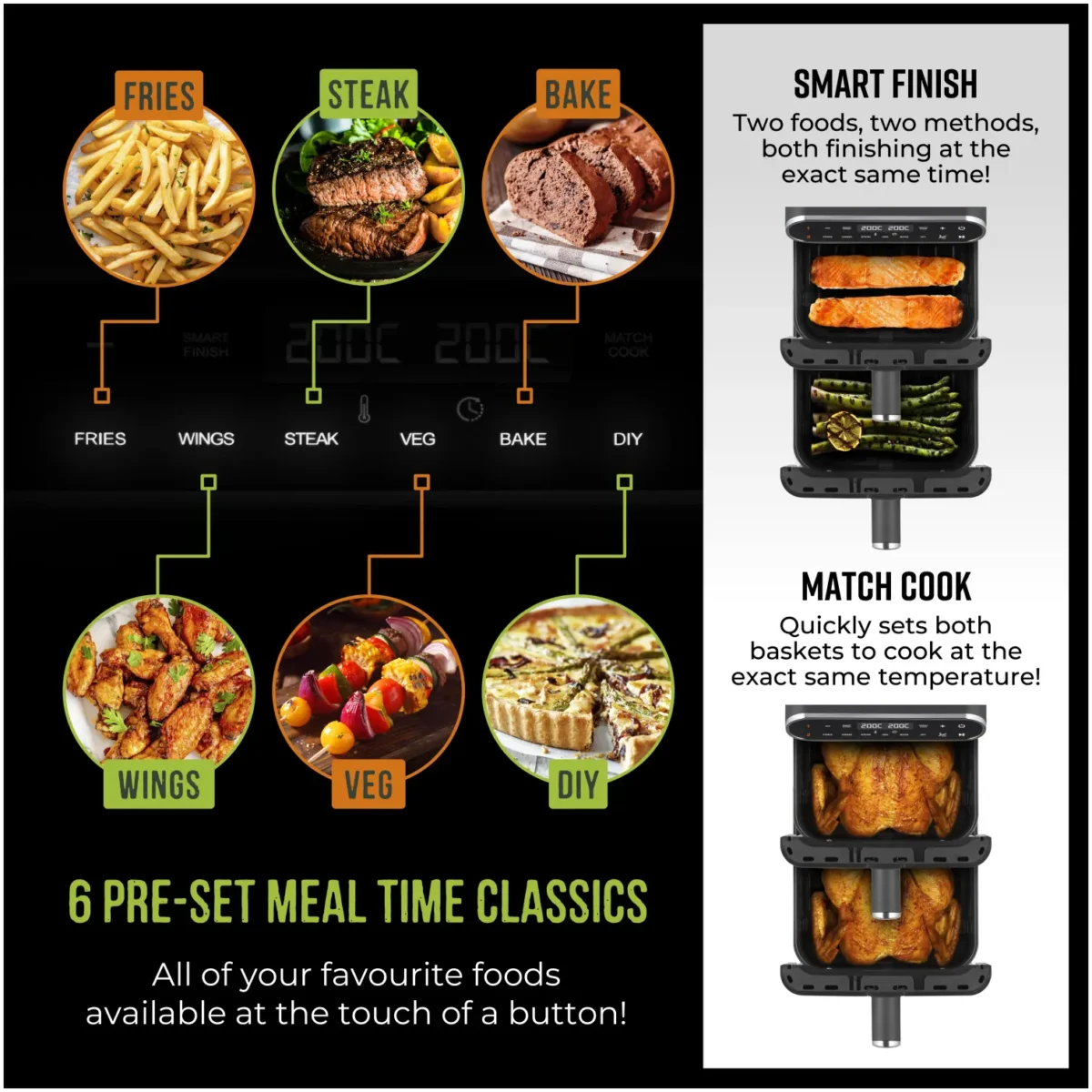Tower Vortex Double Stack AirFryer 11 Litre Capacity - Image 8